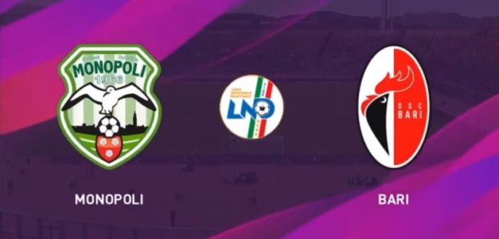 monopoli bari diretta tv streaming