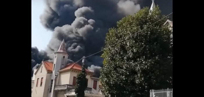 incendio gallarate fabbrica plastica