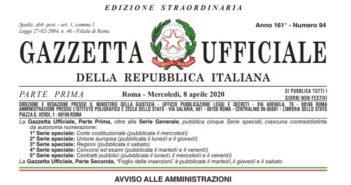 decreto 10 aprile 2020 gazzetta ufficiale