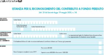 modulo contributi a fondo perduto
