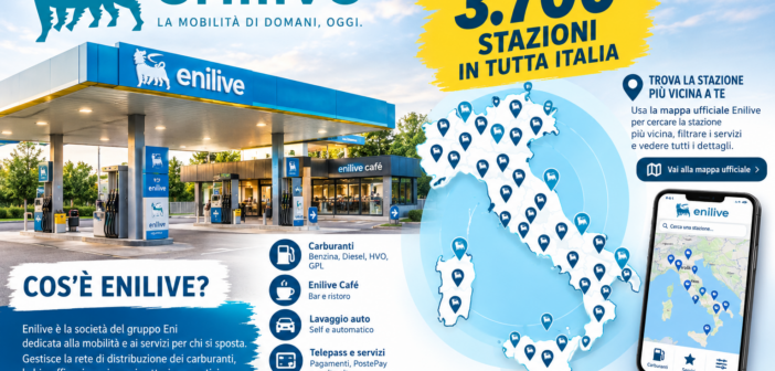 Enilive, cos’è e dove si trovano le stazioni di servizio